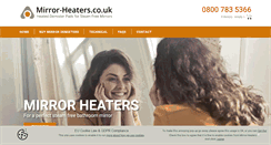 Desktop Screenshot of mirror-heaters.co.uk